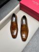 Ferragamo Man Brown  Calfskin Business Leather Shoes 042899 (4)_th.jpg